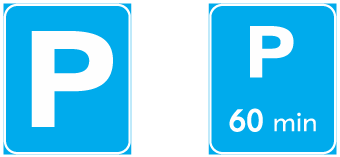 Parking reservation sign